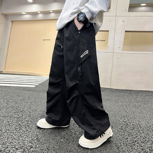 男童休闲裤春秋款2025新款潮流儿童秋季工装裤中大童秋装裤子痞帅