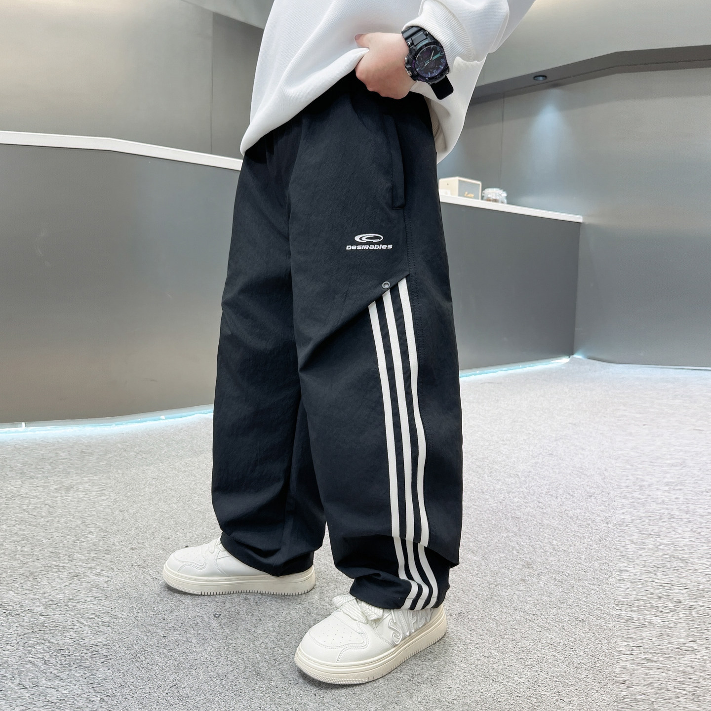 男童春款休闲裤2026新款酷帅中大童春款运动裤儿童春季男孩裤子潮