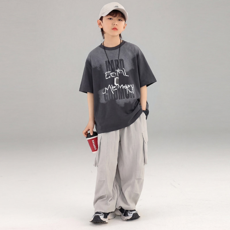 韩版棉夏季凉感短袖工装裤两件套
