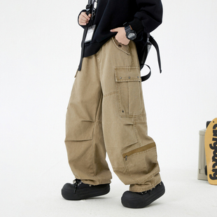 男童春款工装裤2026新款痞帅中大童春季休闲裤儿童洋气长裤百搭潮