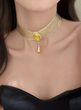 复古饰品女士网状蕾丝项链