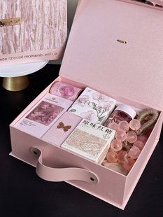 鎏金粉色卡诗精致香氛礼盒套装女生生日礼物送女友闺蜜节日伴手礼