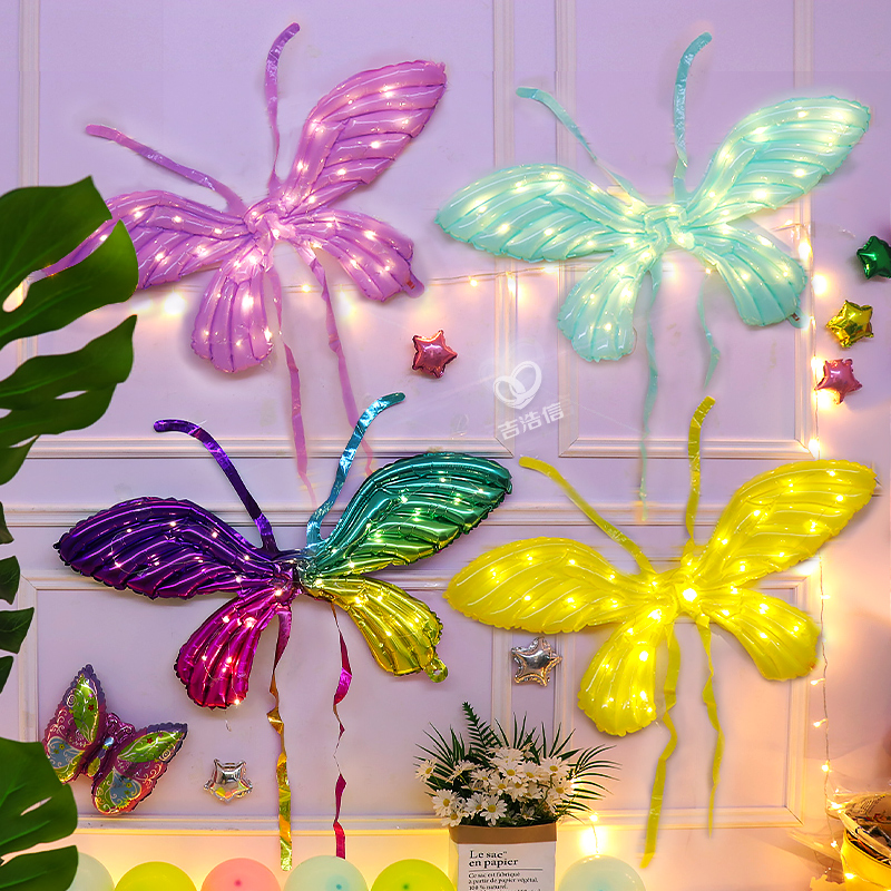 仙女天使翅膀幼儿园派对场景布置