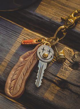 【Luckey手作】复古小丑joker钥匙改造防盗门钥匙胚摩托车钥匙