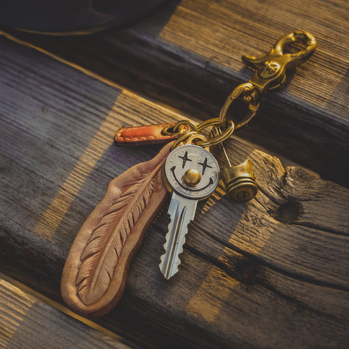 【Luckey手作】复古小丑joker钥匙改造防盗门钥匙胚摩托车钥匙