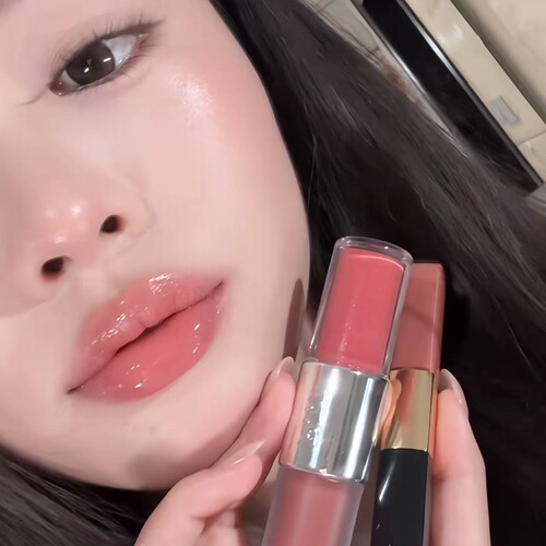 罗小曼双头唇釉19糯杏烤奶