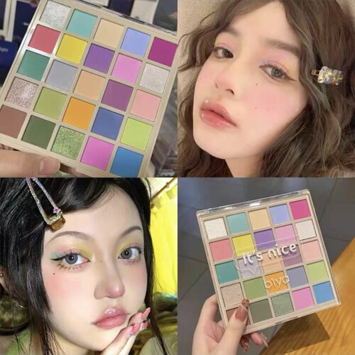 biya马卡龙25色眼影盘彩色