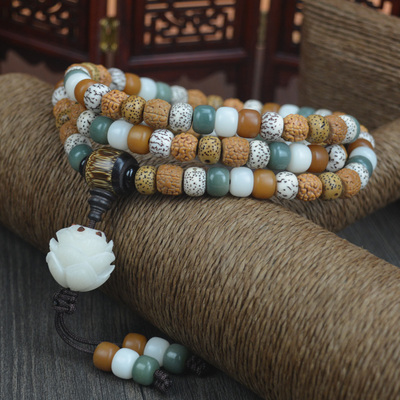 藏式多宝菩提血丝男女手串手链