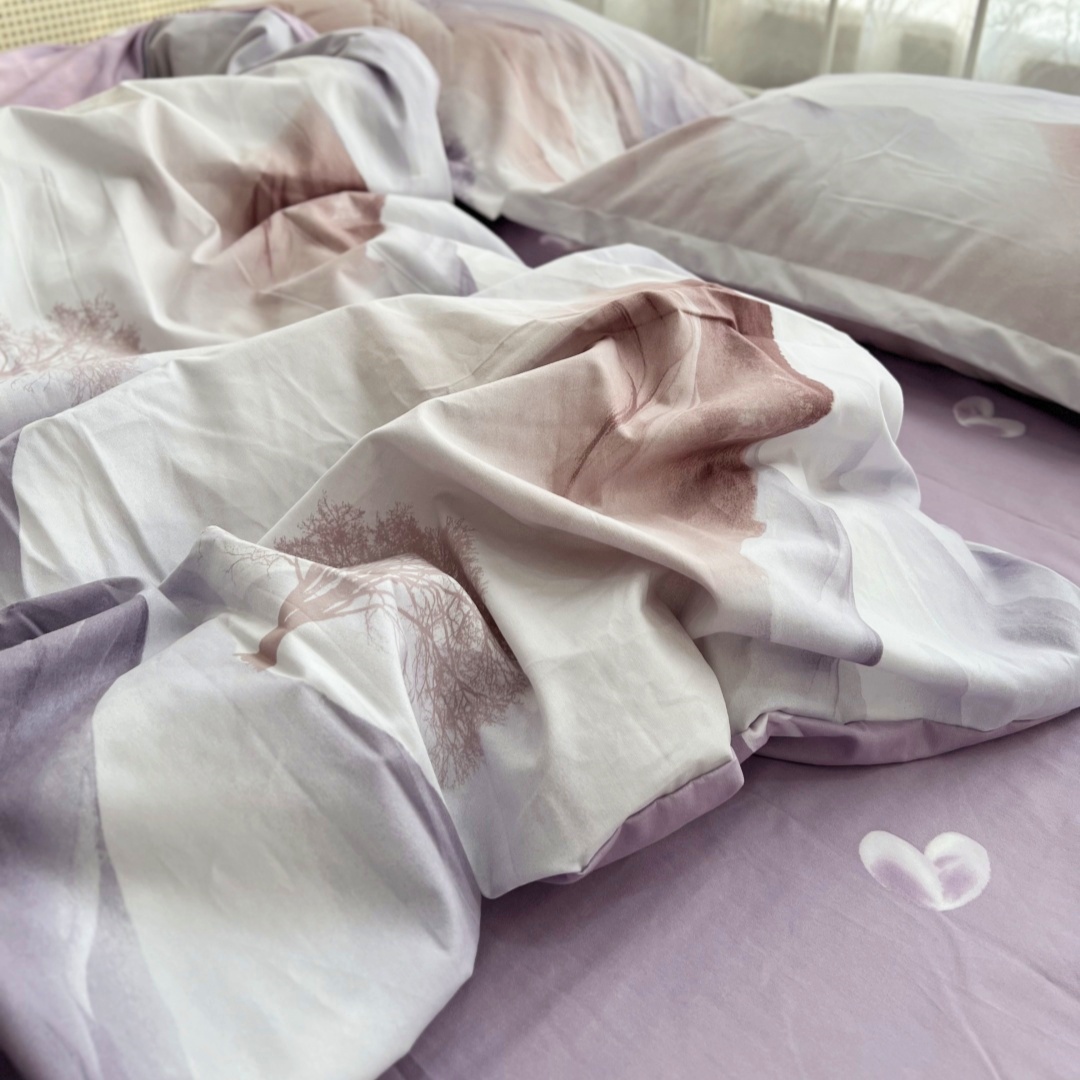 磨毛全棉被套单件加厚