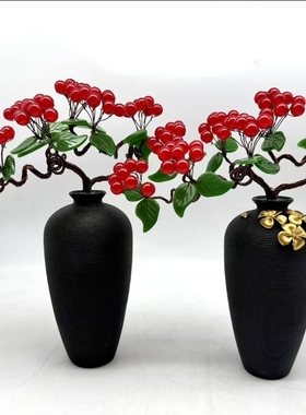 最新款式！红果硕果累累迎客松招财树！花开富贵！招财进宝!