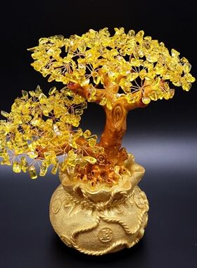 新做一批迎客松大钱袋！招财进宝！