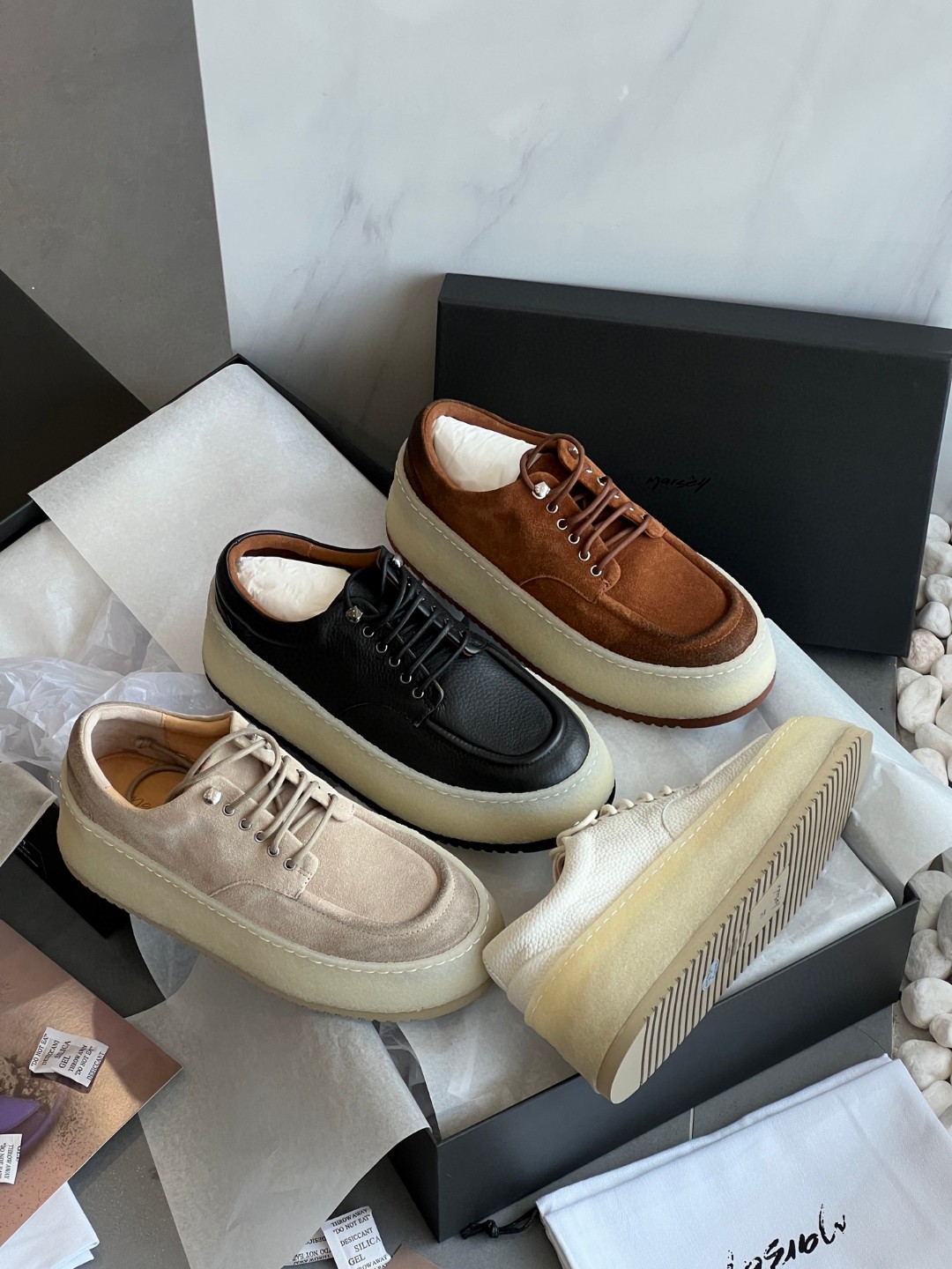 2025早春新款头层牛皮真皮厚底松糕鞋女增高休闲鞋系带低帮鞋板鞋