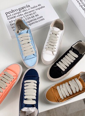 2025平底小白鞋新款绸缎西班牙小众帆布鞋百搭板休闲鞋校园情侣鞋