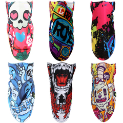 滑雪护脸冬季户外防寒保暖 滑雪面罩三角巾保暖护脸抓绒防风面罩