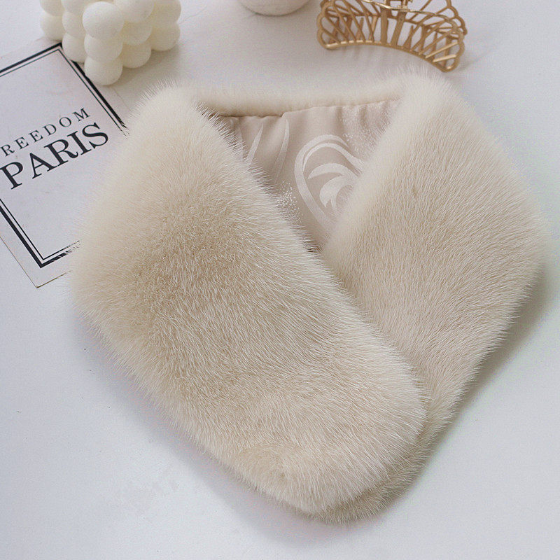 新款整貂围巾水貂皮毛裘皮毛毛真毛整皮围脖加厚保暖百搭妈妈时尚