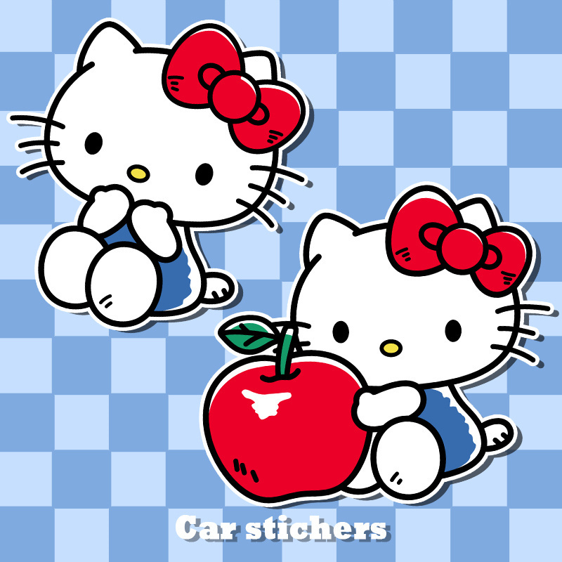 pvc材质车身贴卡通可爱