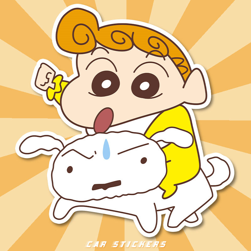 卡通创意小葵和小白电动车摩托车贴纸防水可爱趣味汽车油箱盖贴画