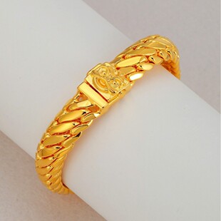 三马鞭手链金包银999男士手链马鞭链醒狮扣头商务商务风手工同款