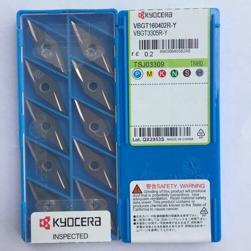 京瓷35度菱形开槽车刀片VBGT160402R/L-Y 160404R-Y TN60 PR930