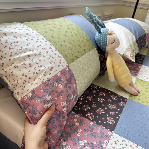 朗尼纯棉单人枕套一对家用花卉全棉学生宿舍枕芯枕头套支持定做