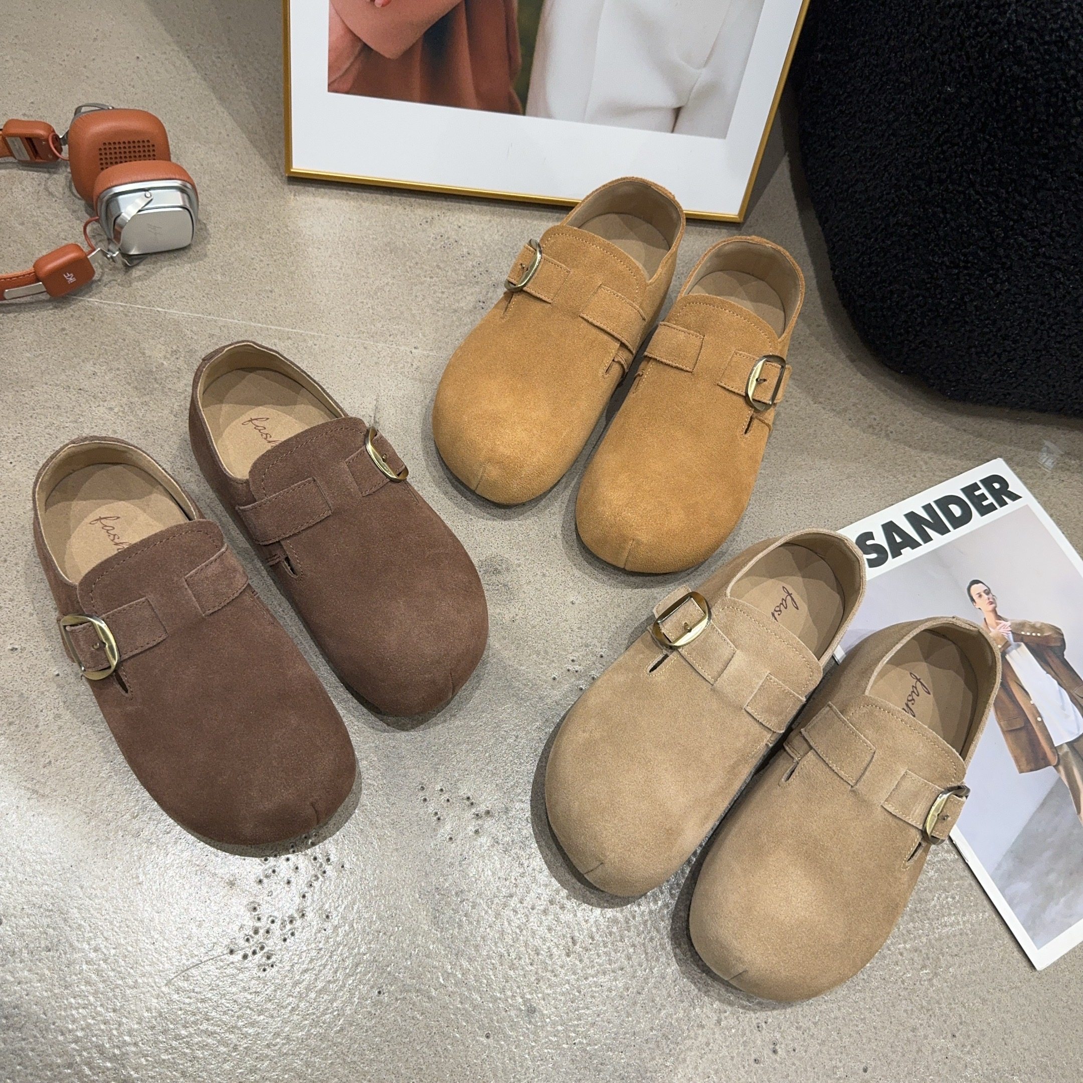 7615乐乐家秋季新品女真皮内增高勃肯一字带魔术贴百搭时尚休闲潮,女鞋,勃肯鞋/软木鞋,淘宝优惠券,粉丝福利购,淘宝优惠卷