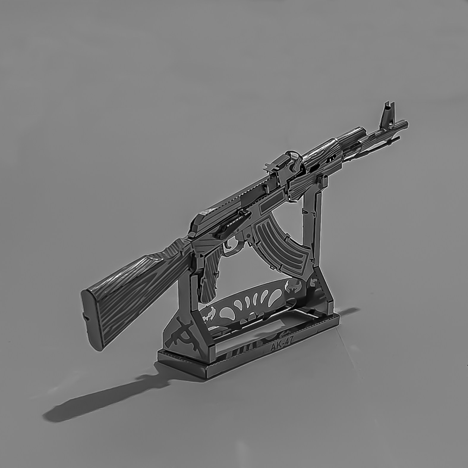 ak47武器3d金属立体拼图diy手工拼插模型拼装益智玩具成人