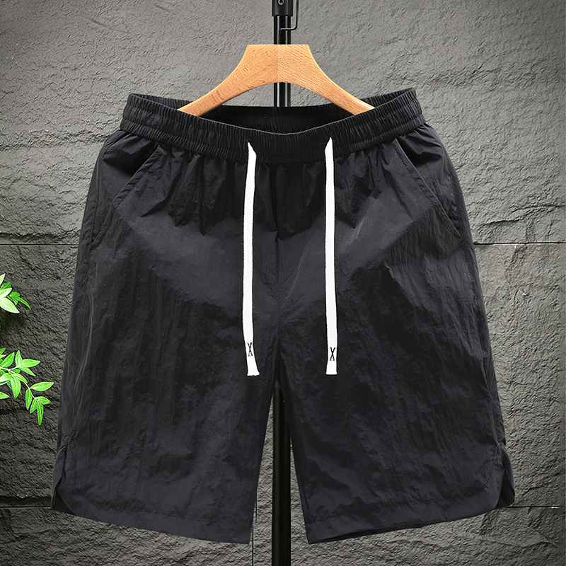 夏季休闲纯色短裤男士宽松直筒