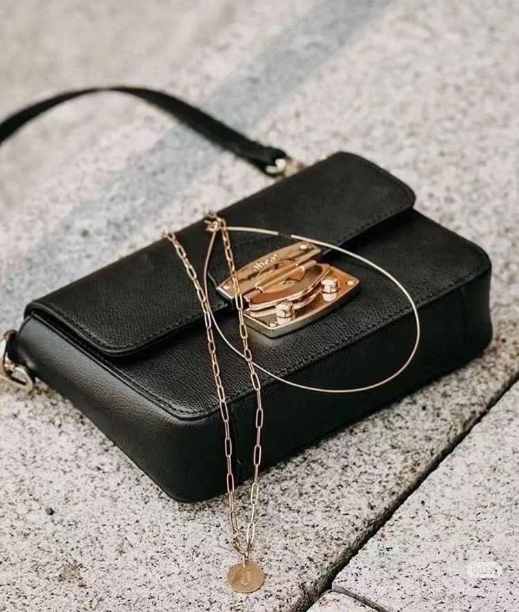 德国轻奢品牌ABRO+爱宝女包真皮单肩斜挎包高级感小众设计链条包