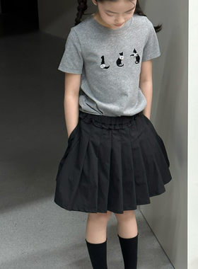 设计师款中大童百褶半裙YOUYU KIDS 2025年春夏