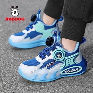 巴布豆篮球鞋男女童双网透气防踢撞防滑潮搭时尚休闲运动鞋3024