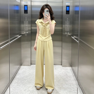 夏季休闲套装女2026新款今年流行爆款小个子穿搭一整套运动两件套