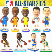 篮球球星公仔手办模型摆件玩偶科比詹姆斯库里罗斯生日礼物送男生