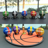 汽车摆件送男朋友篮球模型车载中控台装 饰湖人科比篮网杜兰特库里