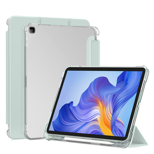 W09透明三折11.5硅胶10.1防弯气 W09HN带磁吸ELN 适用于荣耀平板X8Pro保护套honorpadx8 x8Pro带笔槽荣耀AGM3