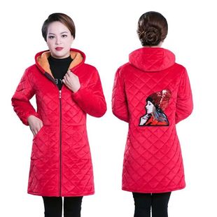 秋冬加绒加厚罩衣冬季保暖工作服女成人中长款围裙羽绒服防护衣