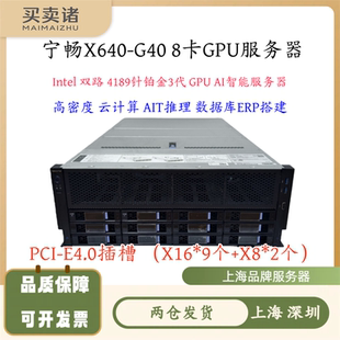 pci-e4.0 8卡GPU服务器宁畅X640 G40 秒4124GS深度学习AI智能主机