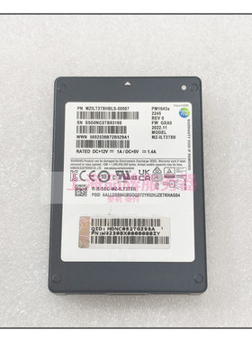 浪潮存储as2600G2 As5300/5500g5固态pm1643A 960G 3.84t sas SSD