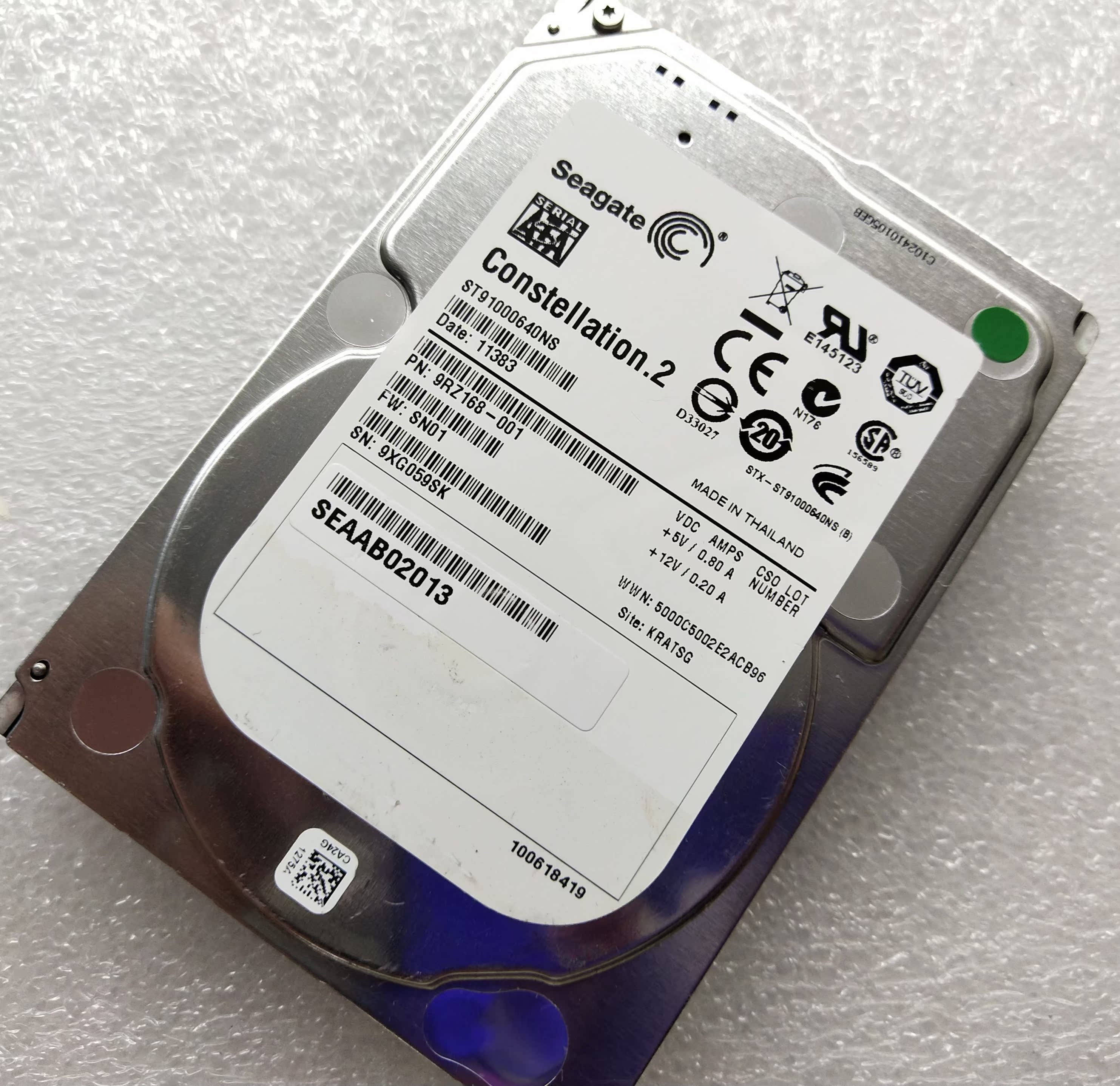 希捷 ST91000640NS 1TB 2.5寸 7.2K SATA3 硬盘0WF12F 02310LAY 电脑硬件/显示器/电脑周边 企业级硬盘 原图主图