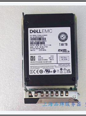 DELL/戴尔7.68T NVME SSD PM1733 固态硬盘 PCIE4.0 U2 0Y27TR