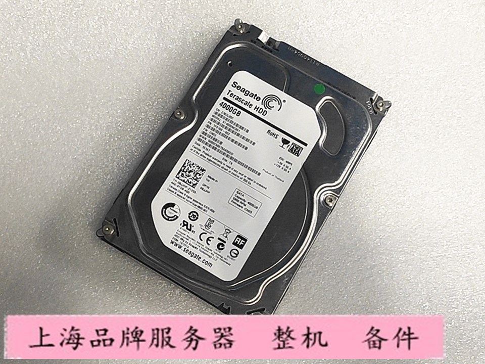 戴尔/Dell  8JJHF 4T 6G SATA 3.5寸 5.9K  硬盘 ST4000NC001