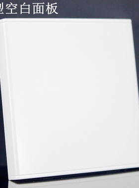 86型厂家直销！恒洁系列开关插座白板空白面板挡板无LOGO86x86mm