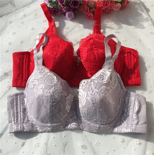 潇然清凉透气轻薄款AB杯文胸大红