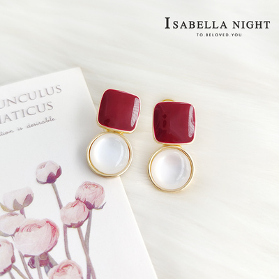 伊莎圆盘珍珠彩釉显肤色显白瘦脸