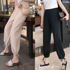 Real shot summer women's casual pants loose, small, thin and versatile