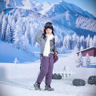 东北防寒儿童羽绒裤女童2025年冬季男童防水冲锋裤加厚保暖滑雪裤