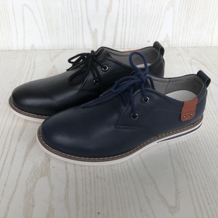 真皮男鞋【微瑕疵慎拍】韩版潮流时尚轻便舒适断码清仓系带休闲鞋