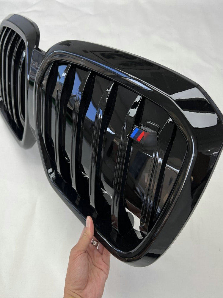 BMW IX3IX3 6세대 그릴 커버 페이스트 블루 블랙닝 썬더 스타 리어 립 외관 수정에 적합