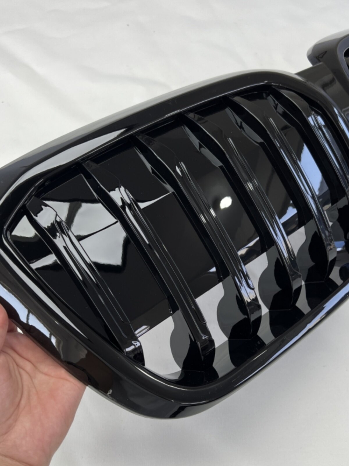 BMW IX3IX3 6세대 그릴 커버 페이스트 블루 블랙닝 썬더 스타 리어 립 외관 수정에 적합