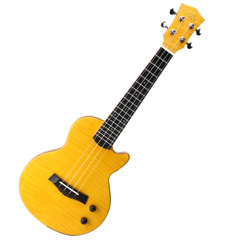 23寸电尤克里里静音尤克里里实木乌克丽丽小吉他电箱尤克里里