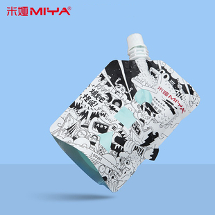 画画果冻颜料CC装 米娅水粉颜料怪诞补充装 100ML袋装 便携式 替换装